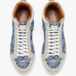 MCM Shoes - Vintage Jacquard Monogram - Blue - MEXBATQ04LU