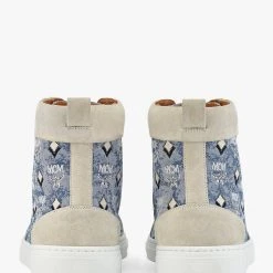 MCM Shoes - Vintage Jacquard Monogram - Blue - MEXBATQ04LU 6 MCM Shoes - Vintage Jacquard Monogram - Blue - MEXBATQ04LU