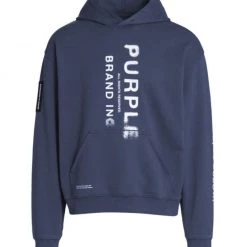 Purple-Brand Hoodie - Blue - P404 Shop All