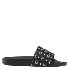Shop All MCM Men Slides - Monogram Print - Black - MEXCSMM22BK