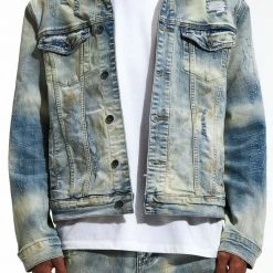 Shop All Crysp Denim Jean Jacket - Sand Blue - Cryspf221-200