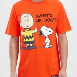 Peanuts T-Shirt - Where My Dawgs At - Orange - PN10132