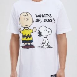 Peanuts T-Shirt - Where My Dawgs At - White - PN10132 Shop All