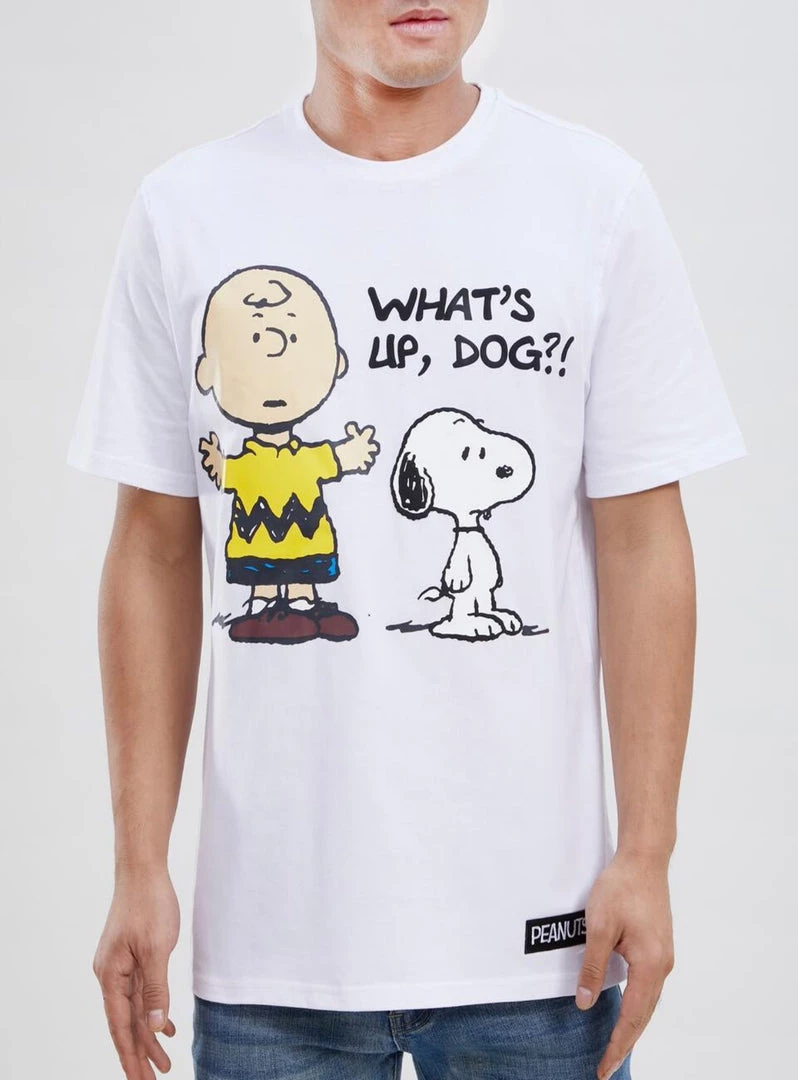 Peanuts T-Shirt - Where My Dawgs At - White - PN10132 Shop All 1 Peanuts T-Shirt - Where My Dawgs At - White - PN10132 Shop All