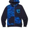 Cookies Hoodie - Top Of The Key Fleece Color Blocked Zip With Chenille Applique Front And Back Logo's - Blue - 1546H4345 Shop All