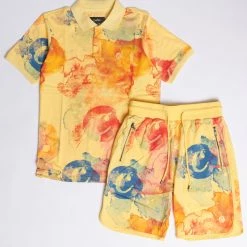 Cookies Short Set - Lanai Polo - Pale Yellow - 1558K6125