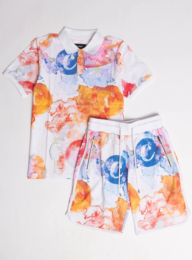 Cookies Short Set - Lanai Polo - White And Multi - 1558K6125 Shop All 1 Cookies Short Set - Lanai Polo - White And Multi - 1558K6125 Shop All