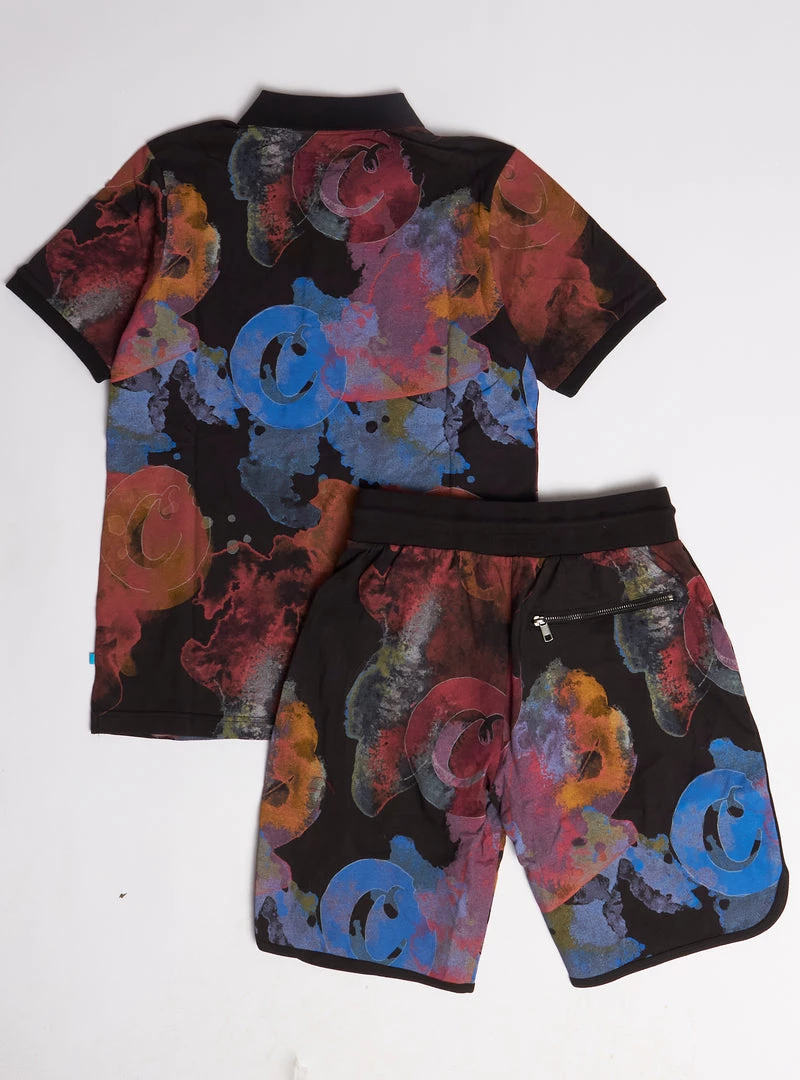 Cookies Short Set - Lanai Polo - Black And Multi - 1558K6125 Shop All 2 Cookies Short Set - Lanai Polo - Black And Multi - 1558K6125 Shop All