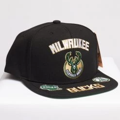 Shop All Mitchell & Ness Snapback - NBA Front Loaded HWC Milwaukee Bucks - Black - SH20027