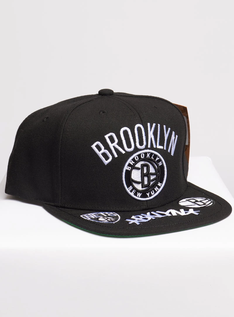 Mitchell & Ness Snapback - NBA Front Loaded HWC Brooklyn Nets - Black - SH20027 1 Mitchell & Ness Snapback - NBA Front Loaded HWC Brooklyn Nets - Black - SH20027