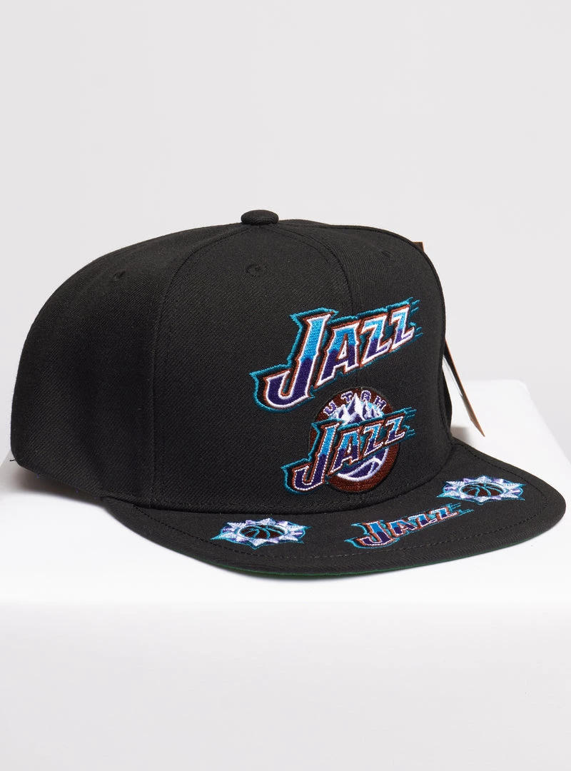 Mitchell & Ness Snapback - NBA Front Loaded HWC Utah Jazz - Black - SH20026 Shop All 1 Mitchell & Ness Snapback - NBA Front Loaded HWC Utah Jazz - Black - SH20026 Shop All