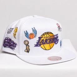 Mitchell & Ness Snapback - NBA Hand Drawn Los Angeles Lakers - White - SH20037 Shop All