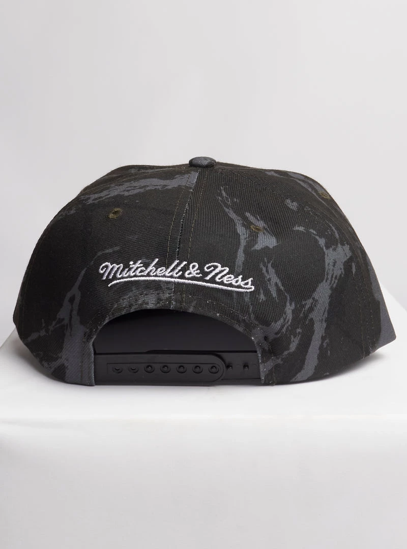 Mitchell & Ness Hat - NBA Marbled Snapback Spurs - Black - MM20199 Shop All 2 Mitchell & Ness Hat - NBA Marbled Snapback Spurs - Black - MM20199 Shop All