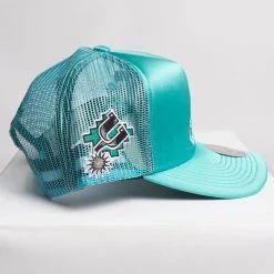 Mitchell & Ness Hat - NBA Trucker Snapback Spurs - Teal - SH20116
