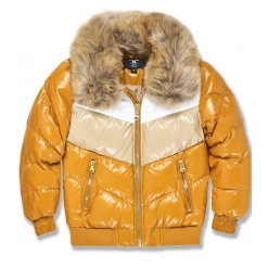 Shop All Jordan Craig Kids Jacket - Blocked Puffer - Wheat - 91548K