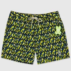 Psycho Bunny Shorts - Everett Swim Trunks - Mellow Yellow - SP22 - B6W326S1PO