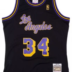 Mitchell & Ness Jersey - Los Angeles Lakers O'Neal 34 - Black And Yellow