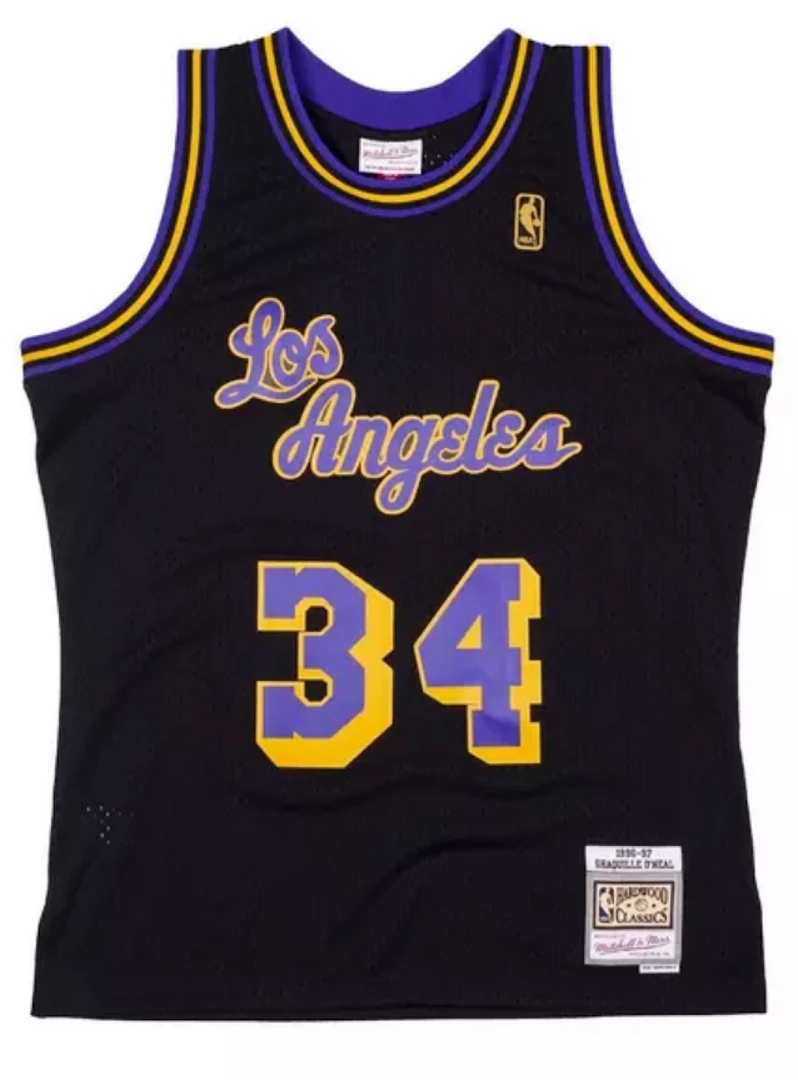 Mitchell & Ness Jersey - Los Angeles Lakers O'Neal 34 - Black And Yellow 1 Mitchell & Ness Jersey - Los Angeles Lakers O'Neal 34 - Black And Yellow
