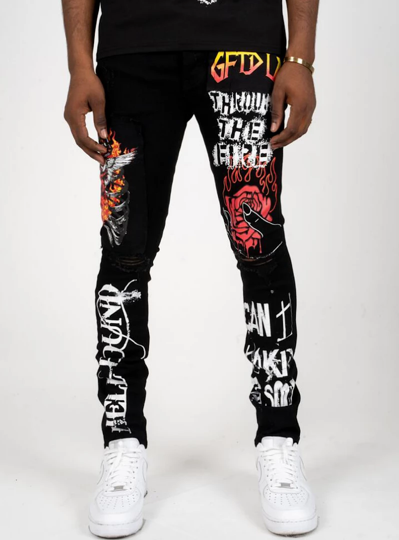 GFTD Jeans - James - Black 1 GFTD Jeans - James - Black
