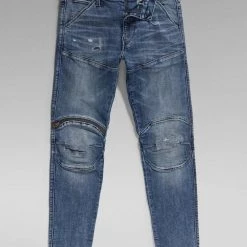 Shop All G-Star Jeans - 5620 3D Zip Knee Skinny - Faded Cascade Restored - D01252-C051