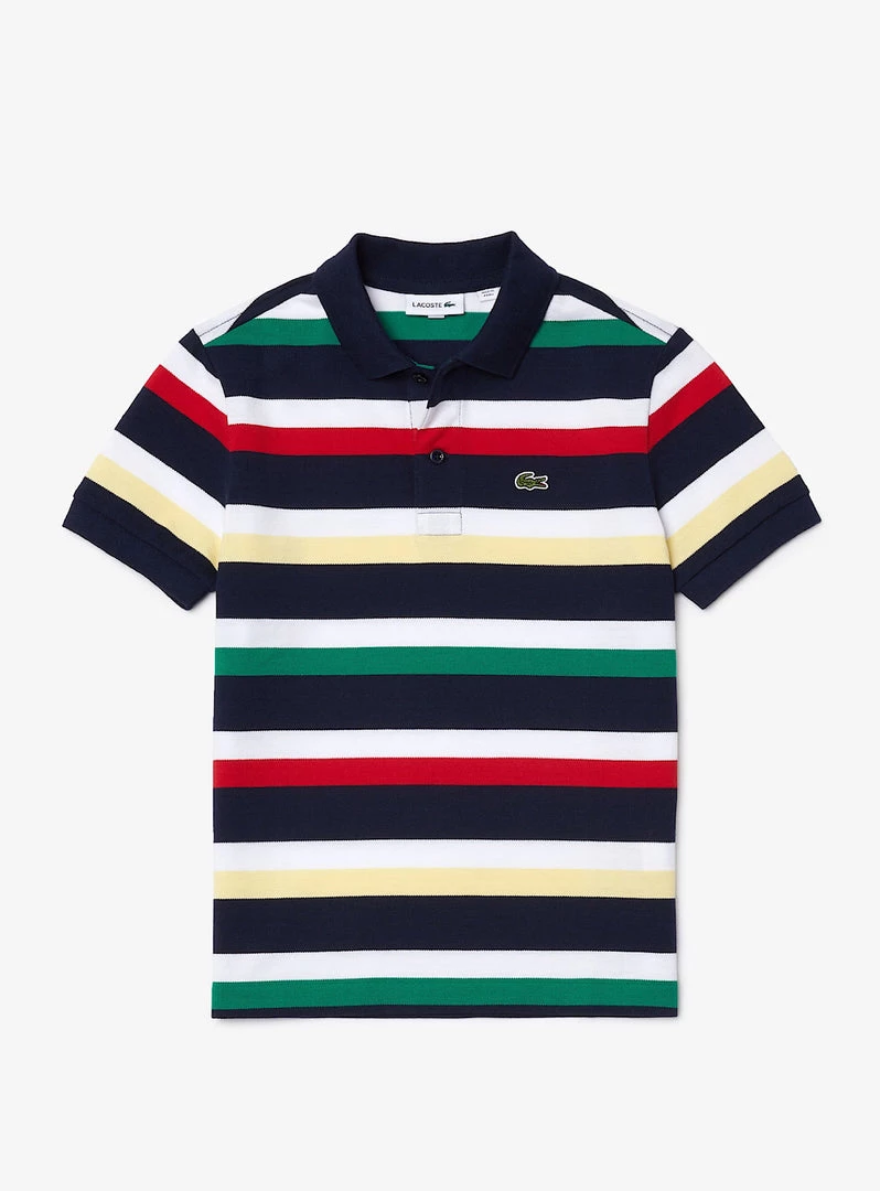 Shop All Lacoste Kids Polo - Multi Striped - PJ2705 1 Shop All Lacoste Kids Polo - Multi Striped - PJ2705