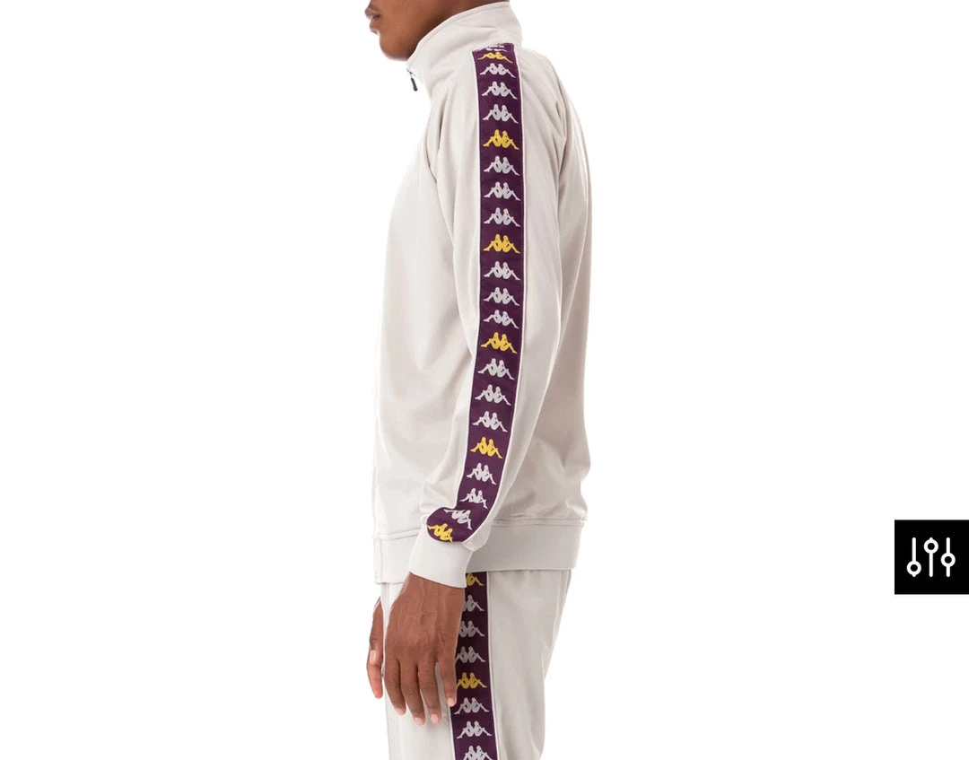Kappa Tracksuit - 222 Banda Dullo - Grey With Violet And Yellow - 3113L9W 5 Kappa Tracksuit - 222 Banda Dullo - Grey With Violet And Yellow - 3113L9W