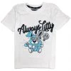 Ops Kids T-Shirt - Always Litty - White And Light Blue - OPS502K