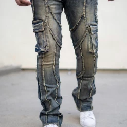 Shop All Damati Jeans - Oliver Stacked - Dark Blue - DMT-955