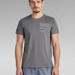 Shop All G-Star T-Shirt - Korpaz Logos - Granite - D21376