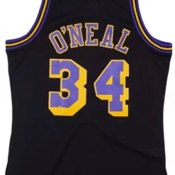 Mitchell & Ness Jersey - Los Angeles Lakers O'Neal 34 - Black And Yellow