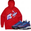 PG Apparel Hoodie - It's Up - Red And Blue Shop All