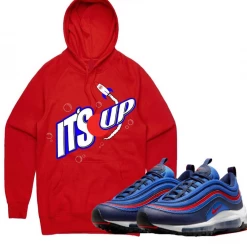 PG Apparel Hoodie - It's Up - Red And Blue Shop All