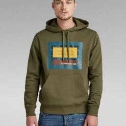 G-Star Hoodie - Original - Shadow Olive - D21163