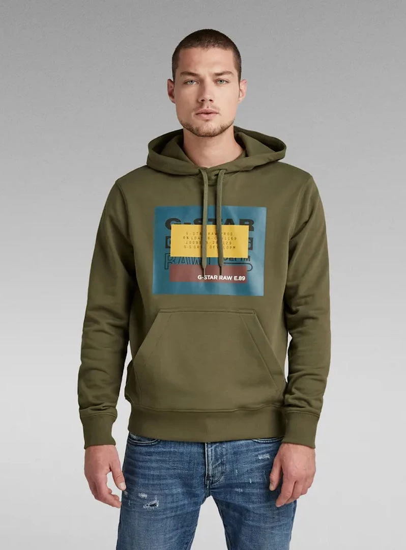 G-Star Hoodie - Original - Shadow Olive - D21163 2 G-Star Hoodie - Original - Shadow Olive - D21163