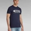 G-Star T-Shirt - Graphic 4 Slim - Sartho Blue - D15104 Shop All
