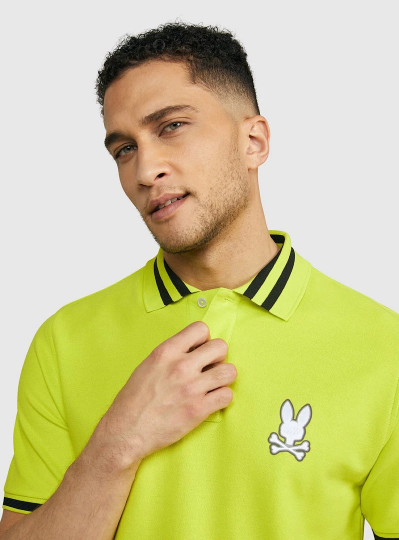 Psycho Bunny Polo - Rushup Polo - Safety Yellow - B6K194N1PC 2 Psycho Bunny Polo - Rushup Polo - Safety Yellow - B6K194N1PC