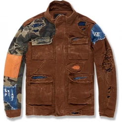 Jordan Craig Denim Jacket - Patchwork - Woodland - 91554