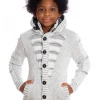 Shop All LCR Kids Sweater - Knit - Ecru And Grey - K-5605