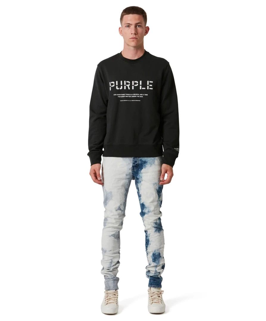 Purple-Brand Jeans - Two-Tone Bleach - MidIndigo - P001-TBMI222 3 Purple-Brand Jeans - Two-Tone Bleach - MidIndigo - P001-TBMI222