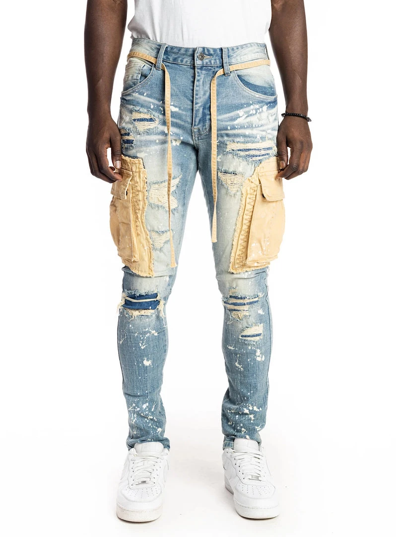 Shop All Smoke Rise Jeans - Cargo - Brighton Blue - JP22141 1 Shop All Smoke Rise Jeans - Cargo - Brighton Blue - JP22141