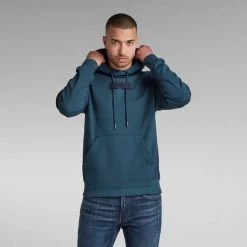 G-Star Hoodie - Mix Graphic - Midnight Blue - D20700