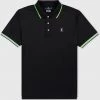 Shop All Psycho Bunny - Isaac Sport Polo - Black - SP22 - B6K164S1PB