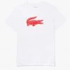 Lacoste T-Shirt - 3D Print Croc - White - TH2042