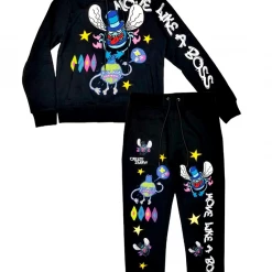 CREATE 2MRW Shop All Create 2TRW Sweatsuit - Move Like A Boss - Black - CF1239