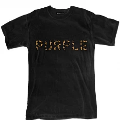 Purple-Brand T-Shirt - Diecut Leopard - Black - P104-JBDL222 Shop All