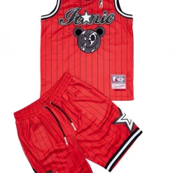 Civilized Short Set - Iconic Basketball - Red - CV1508