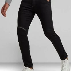 G-Star Jeans - 5620 3D Zip Knee Skinny - Pitch Black - D01252-B964 Shop All