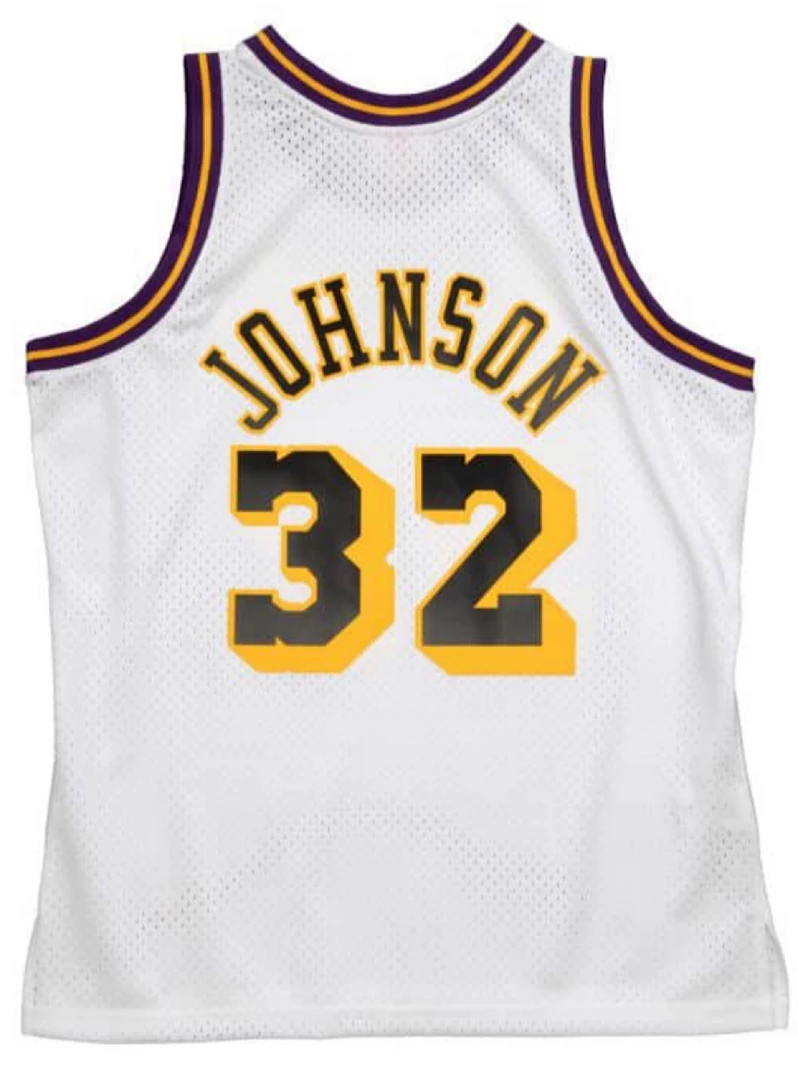 Shop All Mitchell & Ness Jersey - Los Angeles Lakers Magic Johnson - White - SMJYGS20069 2 Shop All Mitchell & Ness Jersey - Los Angeles Lakers Magic Johnson - White - SMJYGS20069