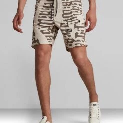 G-Star Shorts - Front Pocket Artwork - Whitebait Gothic Vert - D19767 Shop All