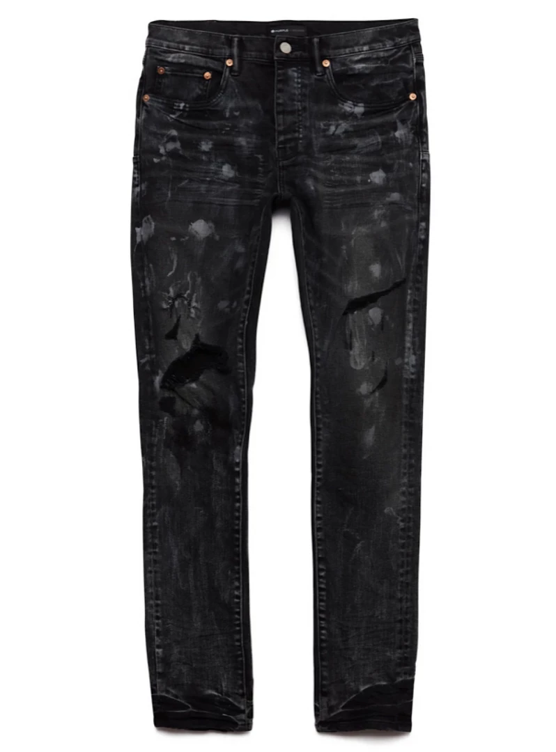 PURPLE-BRAND Shop All Purple Brand Jeans - Super Fade Black Weft Repair - P001 1 PURPLE-BRAND Shop All Purple Brand Jeans - Super Fade Black Weft Repair - P001